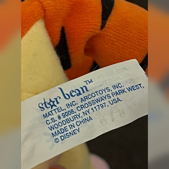 Disney Mattel Star Bean “Tigger” Pink Small Plush Toy - Picture 5 of 6
